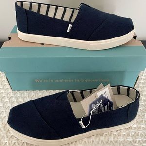 TOMS Alpargata Cupsole Navy Heritage Canvas